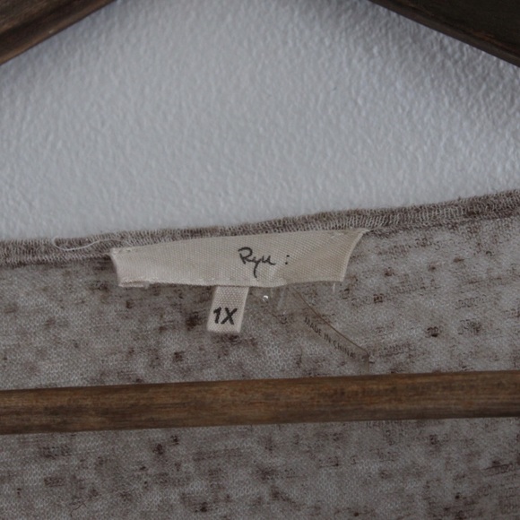 Ryu Crochet Embellished Hems 3/4 Sleeves Preowned 1X - Picture 5 of 7